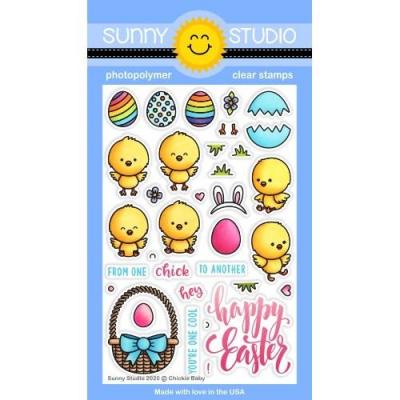 Sunny Studio Clear Stamps - Chickie Baby
